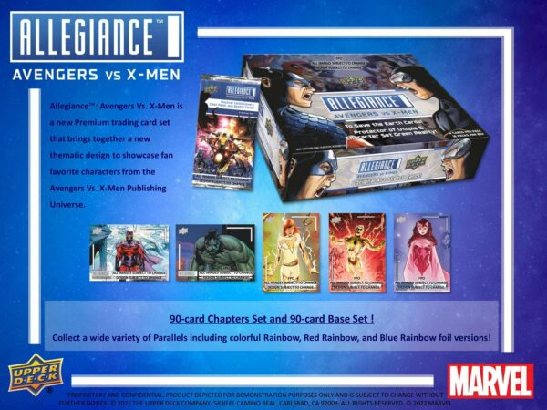 Marvel Allegiance: Avengers VS X-Men Hobby Box (Upper Deck 2023) - Image 4