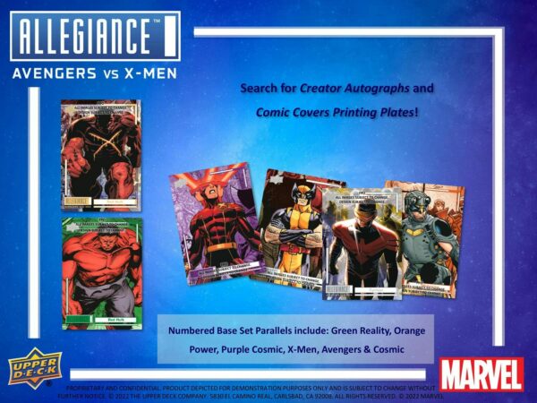 Marvel Allegiance: Avengers VS X-Men Hobby Box (Upper Deck 2023) - Image 5