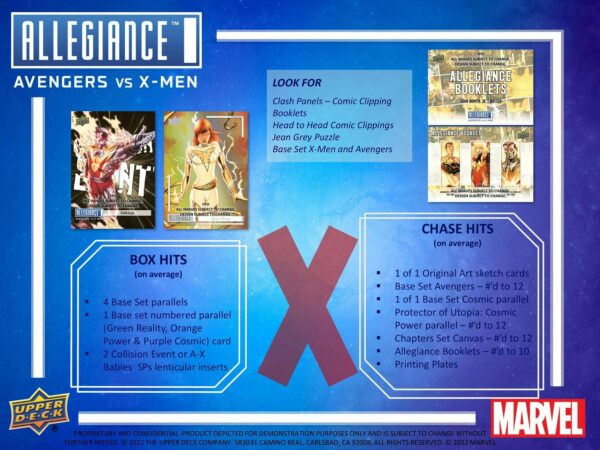 Marvel Allegiance: Avengers VS X-Men Hobby Box (Upper Deck 2023) - Image 9