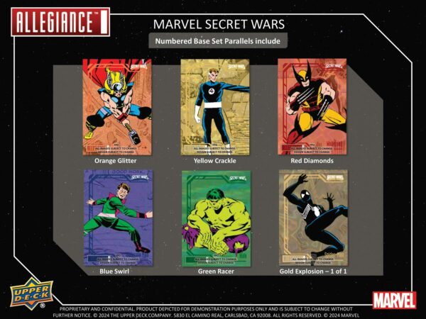 Marvel Allegiance Secret Wars 1984 Trading Cards Hobby Box (Upper Deck 2024) - Image 4