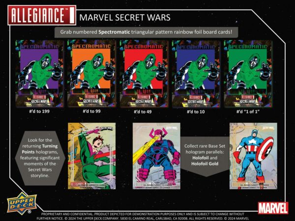Marvel Allegiance Secret Wars 1984 Trading Cards Hobby Box (Upper Deck 2024) - Image 8