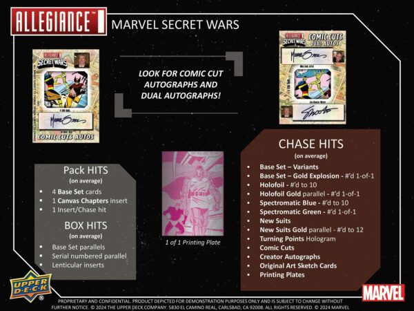 Marvel Allegiance Secret Wars 1984 Trading Cards Hobby Box (Upper Deck 2024) - Image 9
