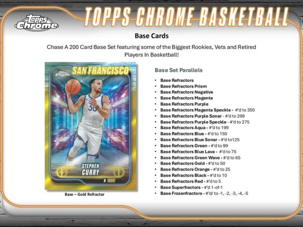 2024/25 Topps Chrome Basketball Hobby Box - Image 9