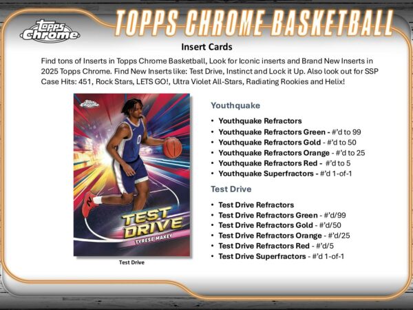 2024/25 Topps Chrome Basketball Hobby Box - Image 5