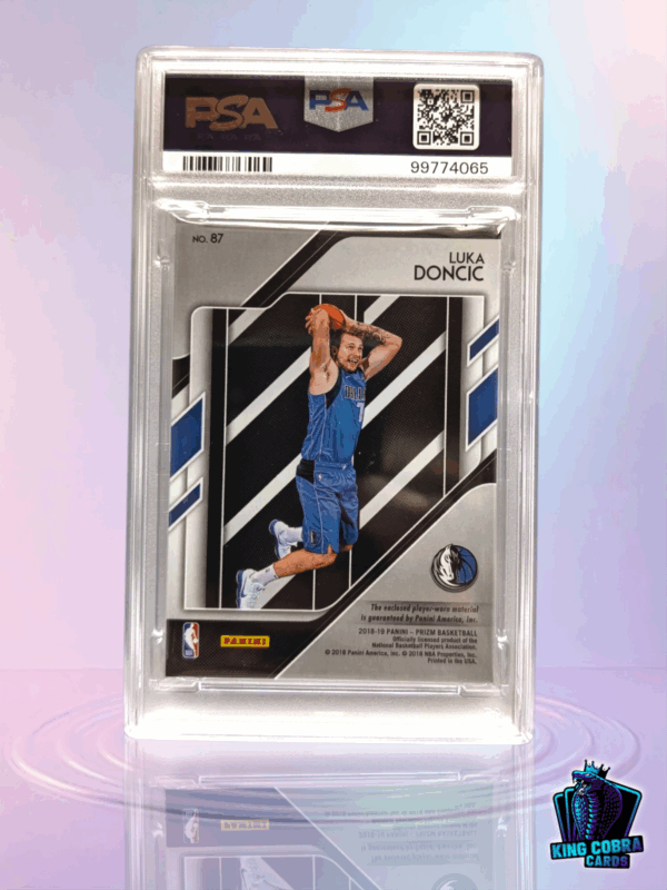 2018 Panini Prizm Luka Doncic Sensational Swatches PSA 10 - Image 2