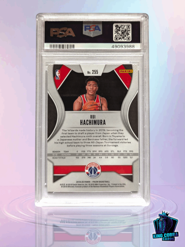 2019 Panini Prizm Rui Hachimura PSA 10 - Image 2