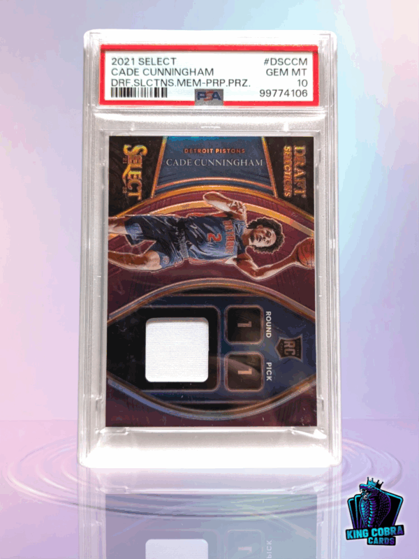 2021 Select Cade Cunningham Draft Selections Memorabilia /99 PSA 10