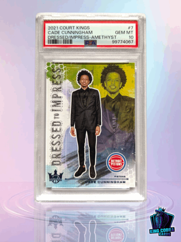 2021 Court Kings Cade Cunningham Dressed to Impress Amethyst /99 PSA 10