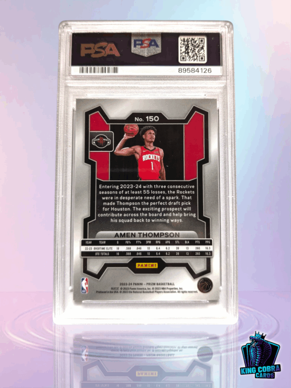 2023 Panini Prizm Amen Thompson PSA 10 - Image 2