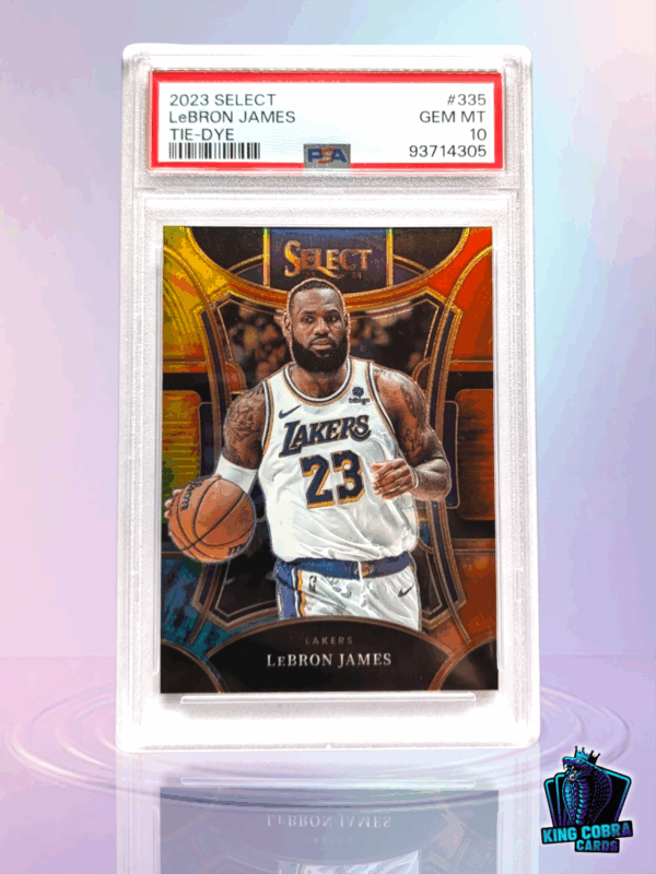 2023 Panini Select Lebron James Tie-Dye /25 PSA 10