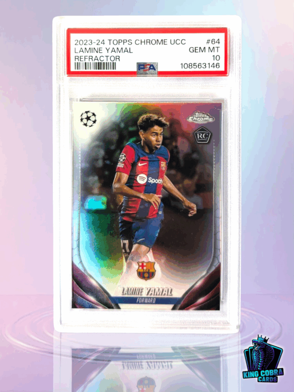 2023-24 Topps Chrome UCC Lamine Yamal Refractor PSA 10