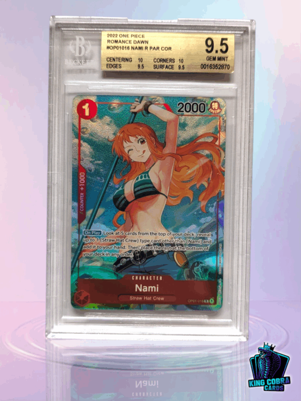 2022 One Piece Romance Dawn Nami OP01016 BGS 9.5