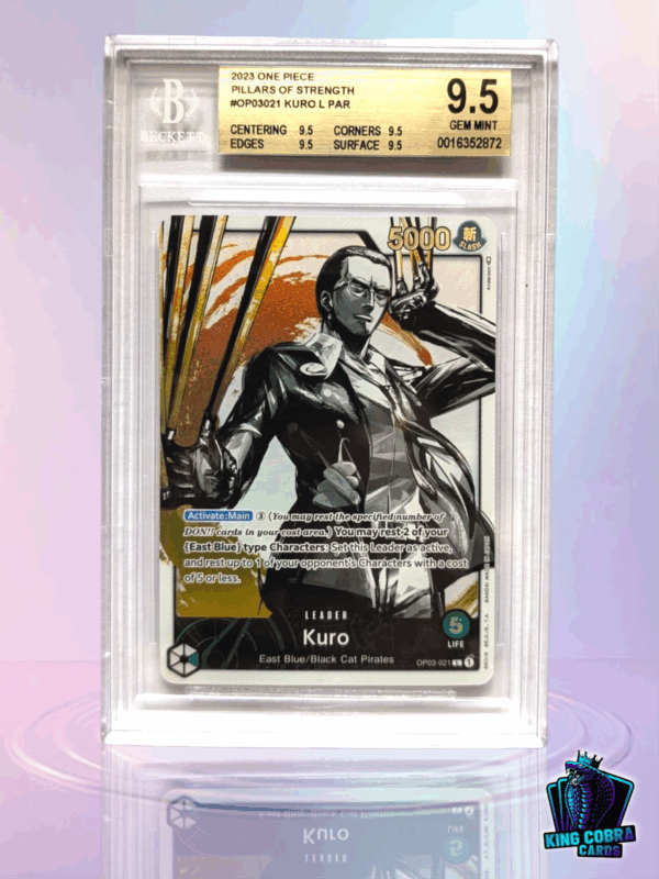 2023 One Piece Pillars Of Strength Kuro Leader BGS 9.5