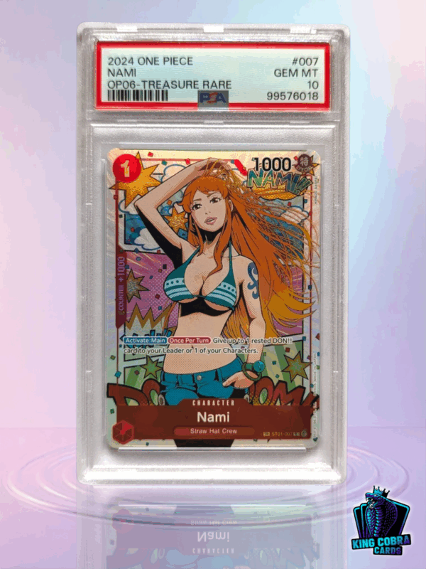 2024 One Piece Nami OP06-Treasure Rare PSA 10