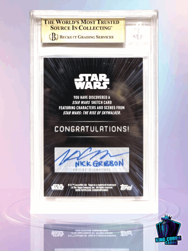 2020 Star Wars The Rise Of The Skywalker Series Two Nick Gribbon Sketch Card BGS 9.5 - Image 2