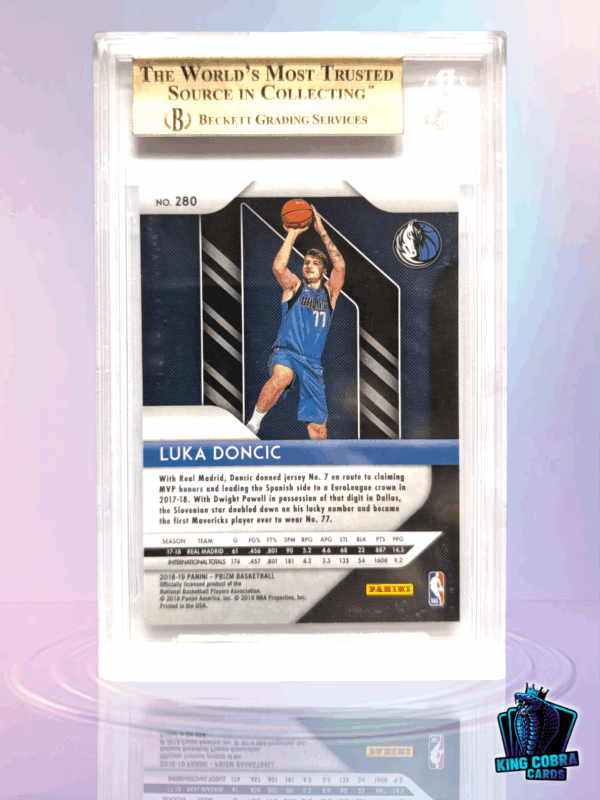 2018-19 Panini Prizm Luka Doncic BGS 9.5 - Image 2