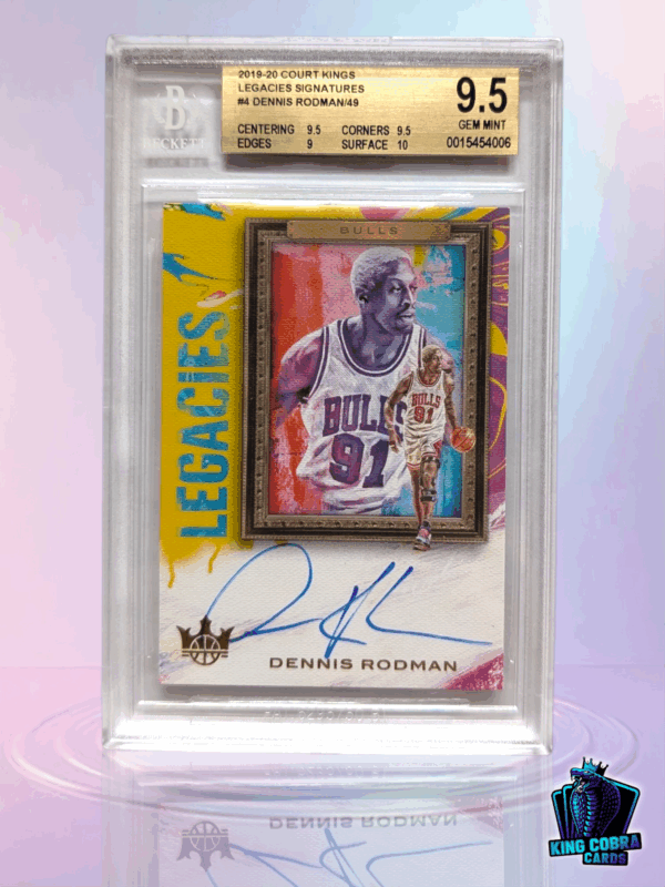 2019-20 Court Kings Legacies Signatures Dennis Rodman /49 BGS 9.5