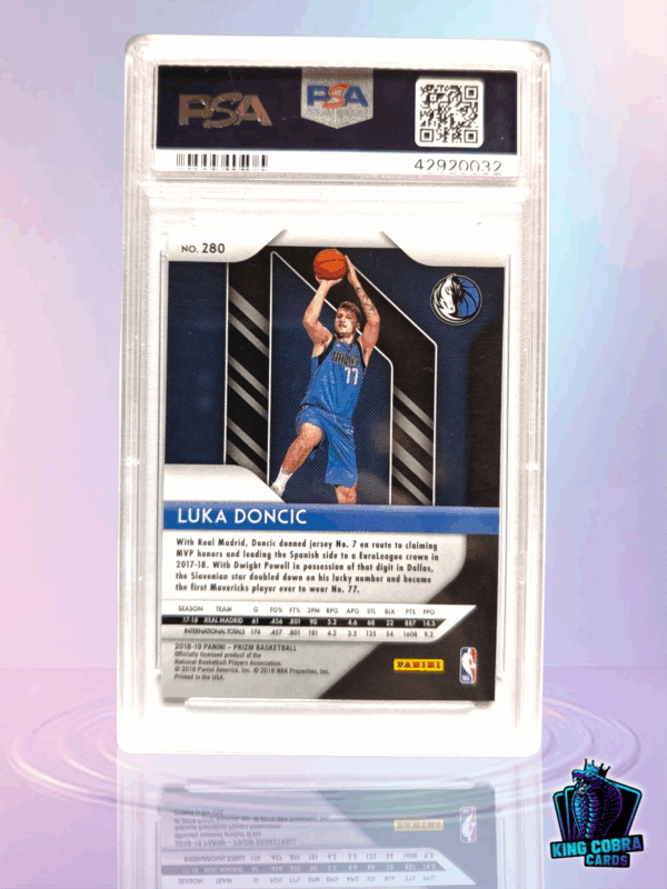 2018 Panini Prizm Luka Doncic PSA 10 - Image 2