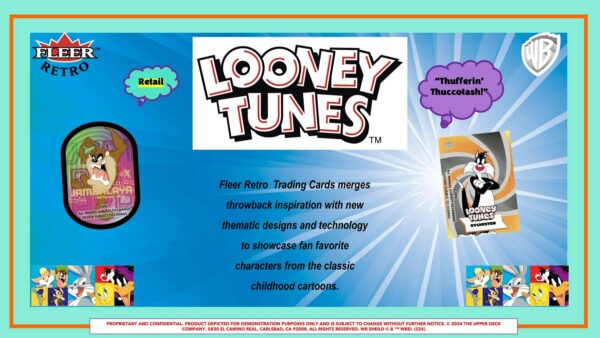 Fleer Retro Looney Tunes 5-Pack Blaster Box (Upper Deck 2024) - Image 2