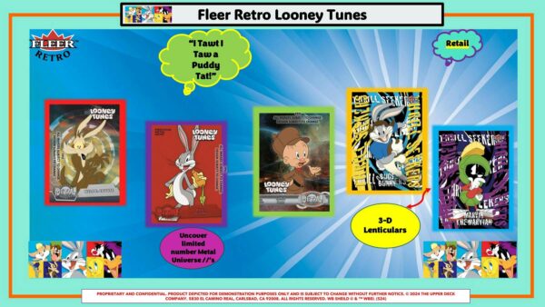 Fleer Retro Looney Tunes 5-Pack Blaster Box (Upper Deck 2024) - Image 3