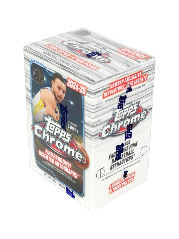 2024/25 Topps Chrome Basketball 8-Pack Blaster Box - Image 2