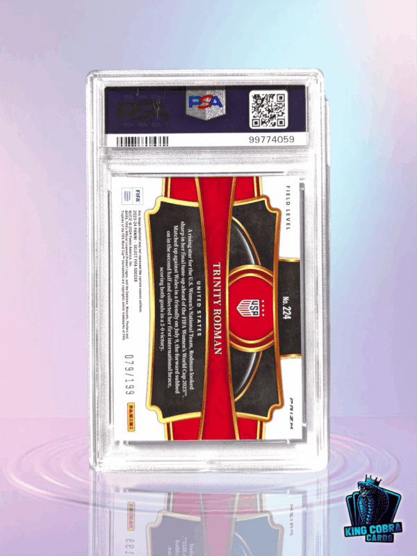 2023-24 Select Fifa Trinity Rodman Pink Mojo /199 PSA 10 - Image 2