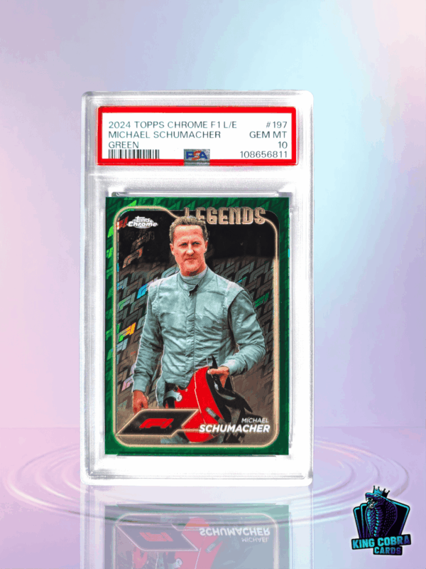 2024 Topps Chrome F1 Logofractor Michael Schumacher Green /99 PSA 10
