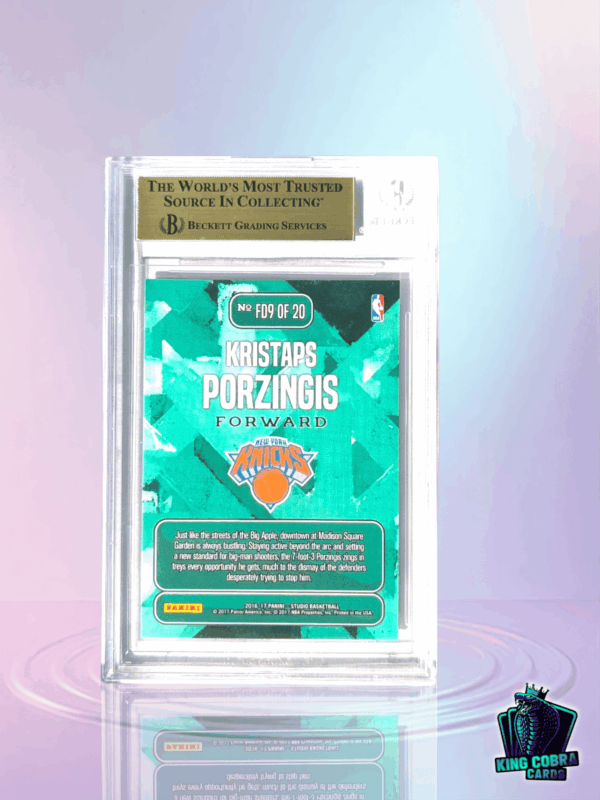 2016-17 Studio From Downtown Kristaps Porzingis BGS 9.5 - Image 2