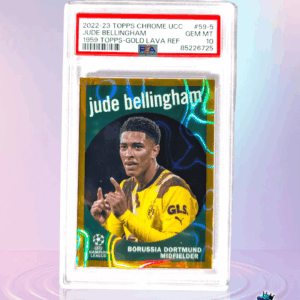 2022-23 Topps Chrome UCC Jude Bellingham 1959 Gold Lava Refractor PSA 10