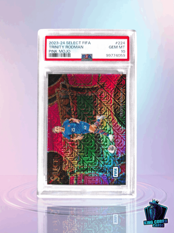 2023-24 Select Fifa Trinity Rodman Pink Mojo /199 PSA 10