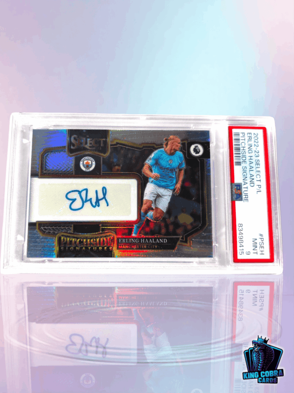 2022-23 Select P/L Erling Haaland Pitchside Signature PSA 9