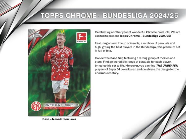 2024/25 Topps Chrome Bundesliga Soccer 7-Pack Blaster Box - Image 3
