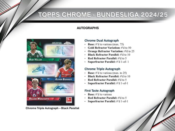 2024/25 Topps Chrome Bundesliga Soccer 7-Pack Blaster Box - Image 9