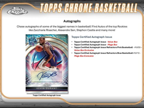 2024/25 Topps Chrome Basketball 8-Pack Blaster Box - Image 4