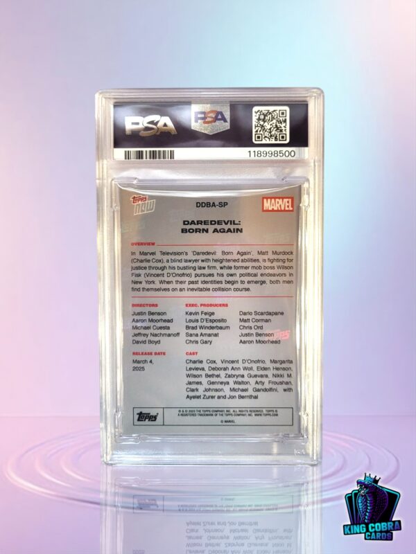 2025 Topps Now Marvel Daredevil : Born Again Daredevil Variation PSA 10 - Image 2