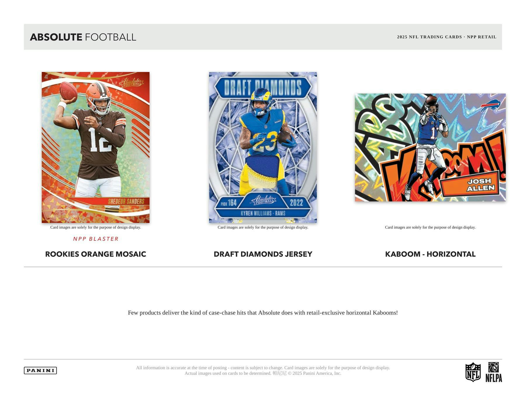 2025 Panini Absolute Football Blaster Box - Image 7