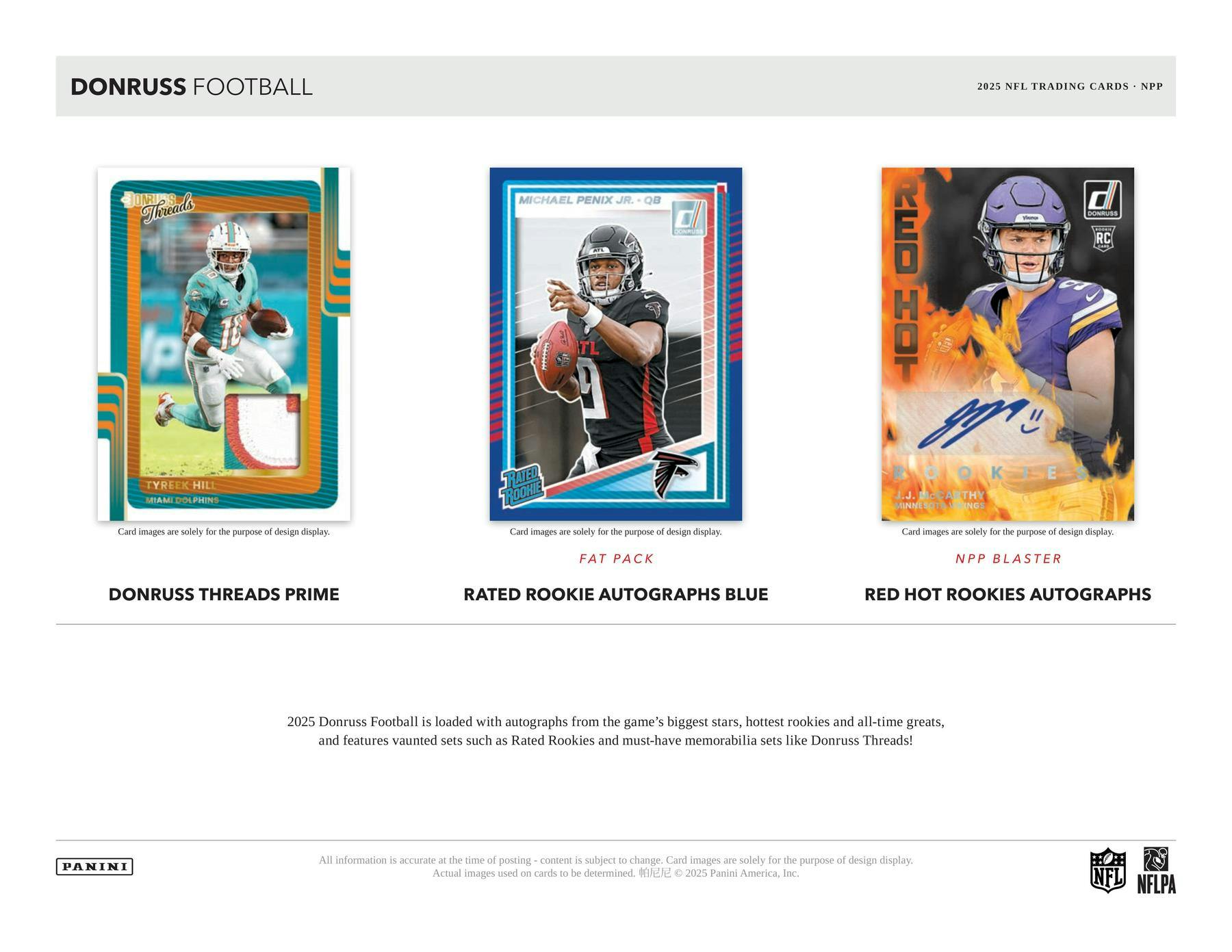2025 Panini Donruss Football Blaster Box (White Hot Rookies!) - Image 5