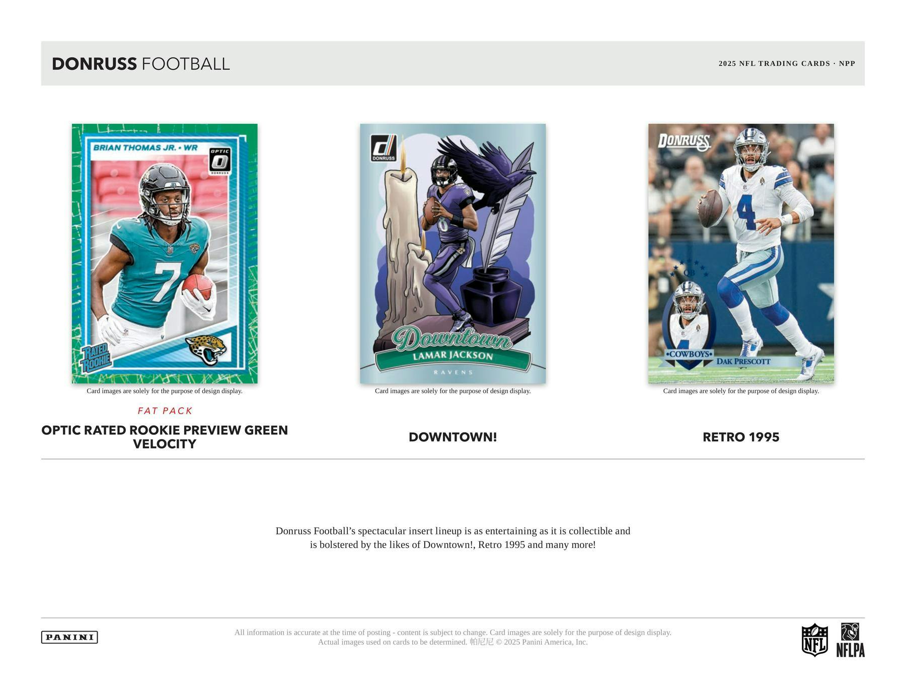 2025 Panini Donruss Football Blaster Box (White Hot Rookies!) - Image 6