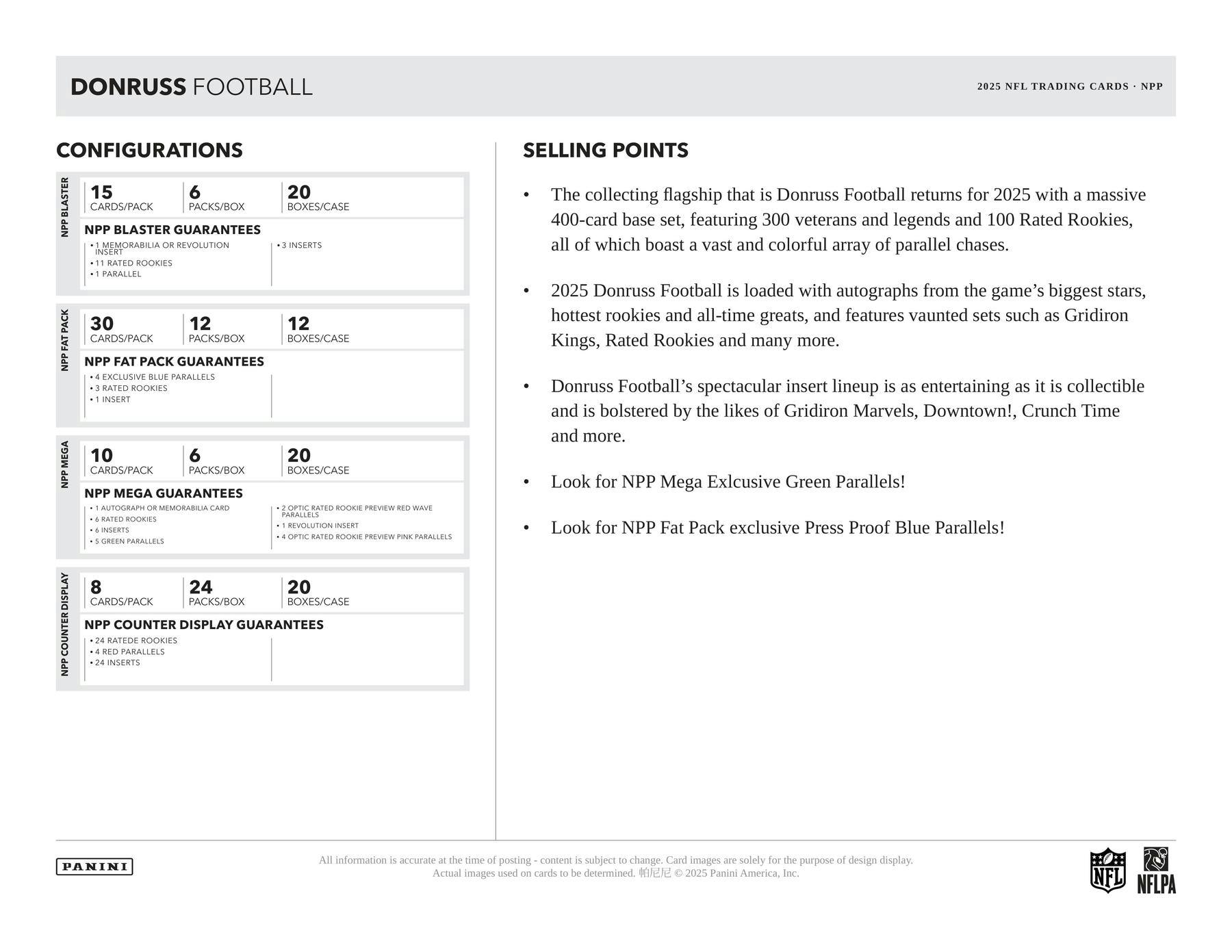 2025 Panini Donruss Football Blaster Box (White Hot Rookies!) - Image 7