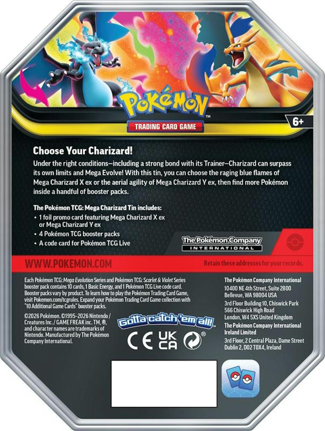 Pokemon Mega Charizard Tin - Image 2