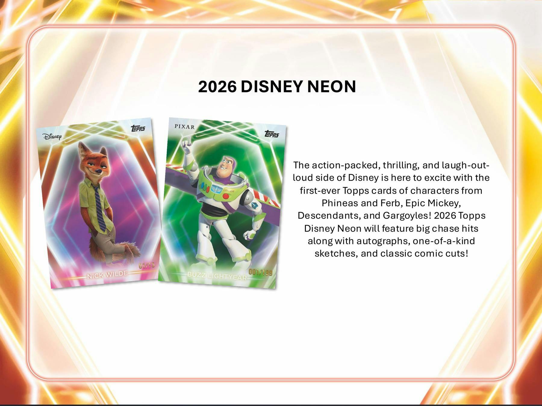 2026 Topps Disney Neon Mega Box - Image 9