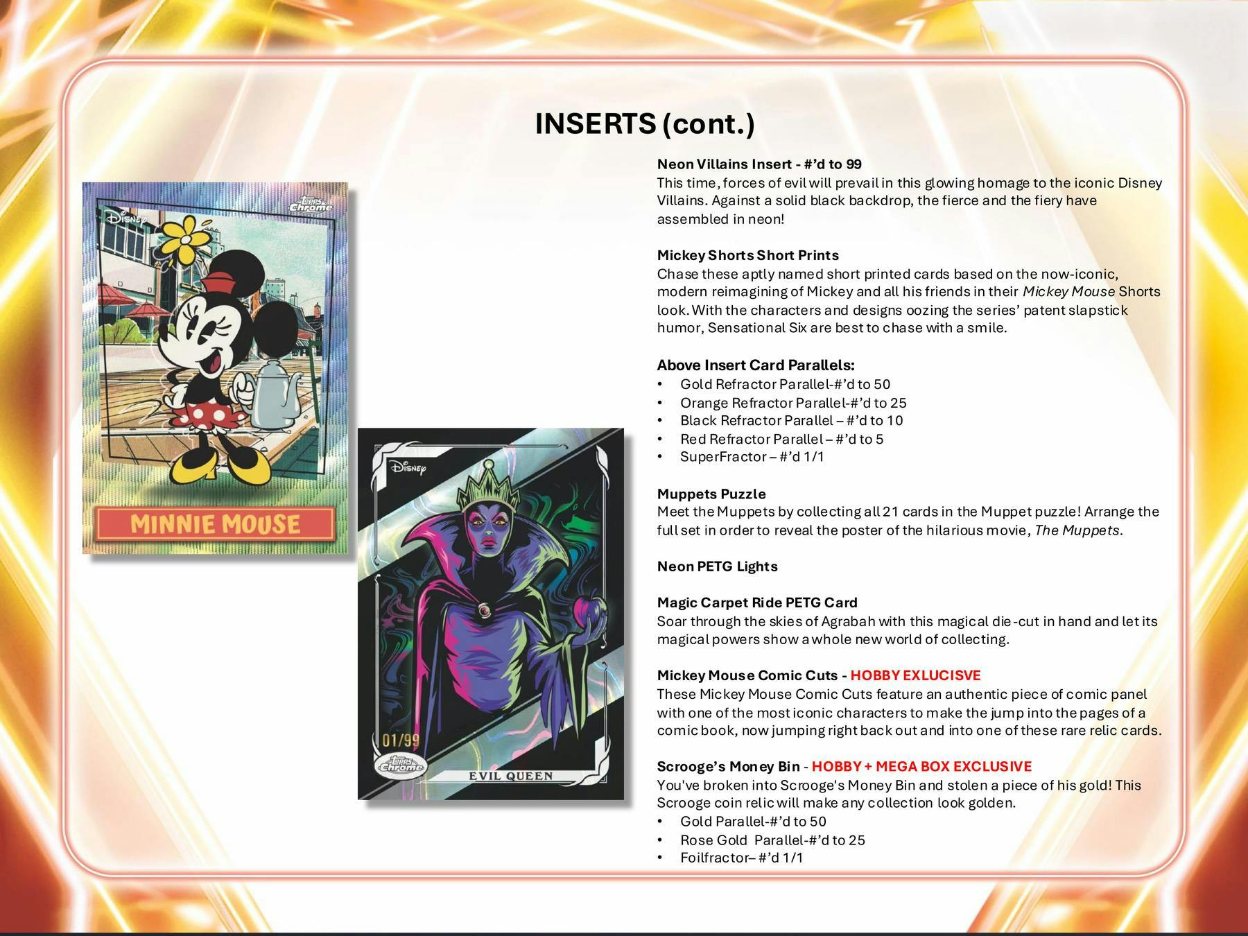 2026 Topps Disney Neon Mega Box - Image 12