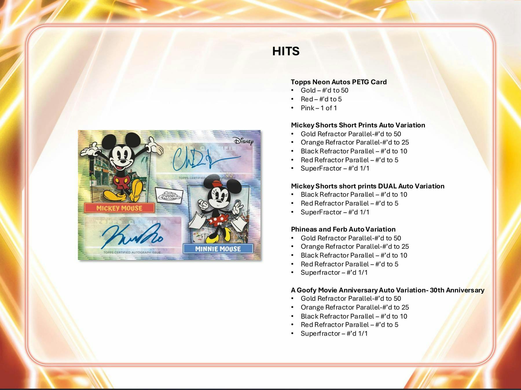 2026 Topps Disney Neon Mega Box - Image 14
