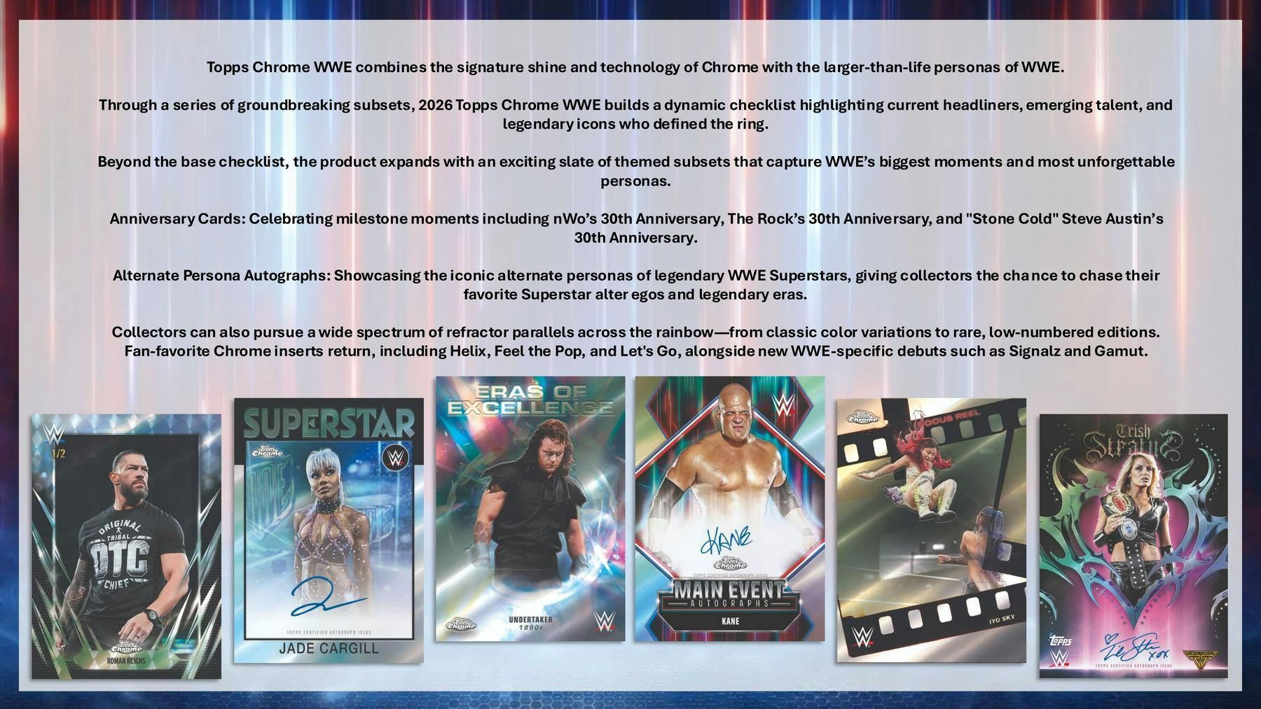 2026 Topps Chrome WWE Wrestling Mega Box - Image 4
