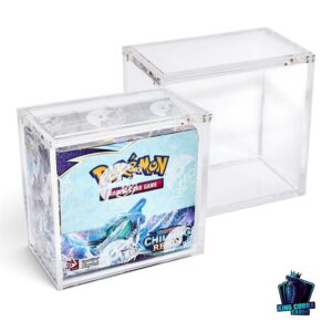 Prémium Akril Védőtok TCG,Pokemon Booster Boxokhoz – Vízszintes Kialakítás (Mágneses)